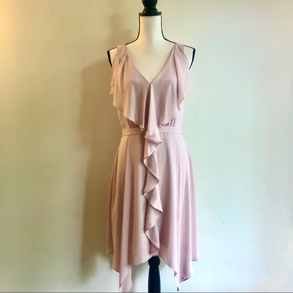 pink blush cocktail dress